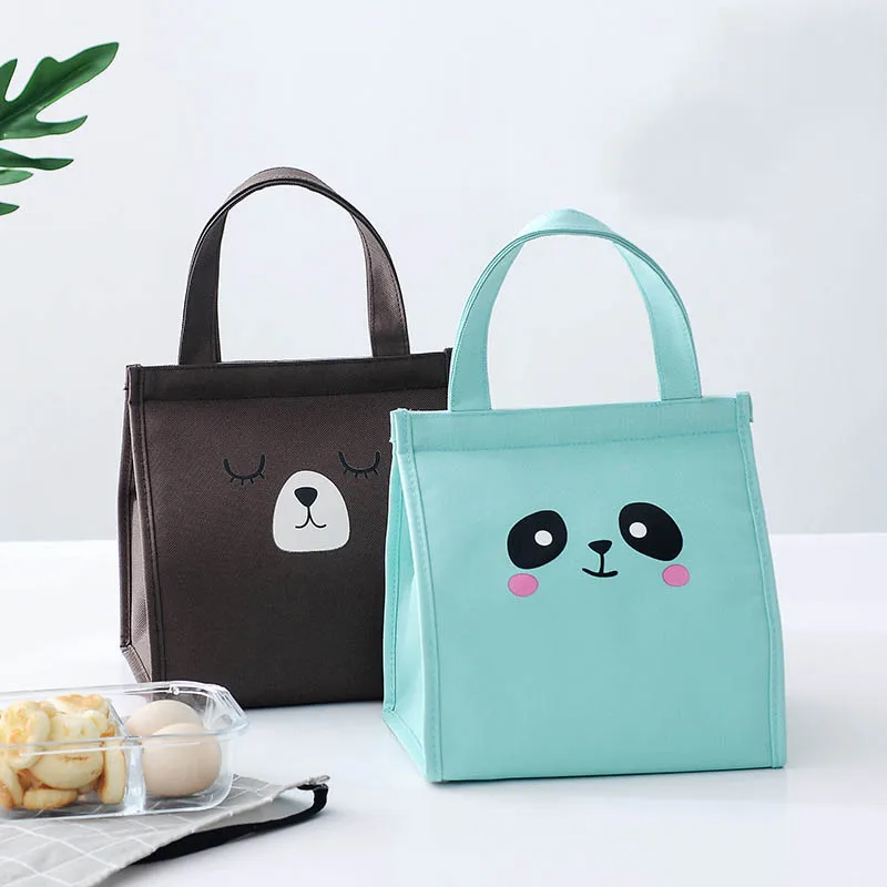 

Cartoon Cute Picnic Bag For Women Girl Kids Portable Insulated Thermal Waterproof Lunch Bag Lunch Box Milk Bottle Pouch