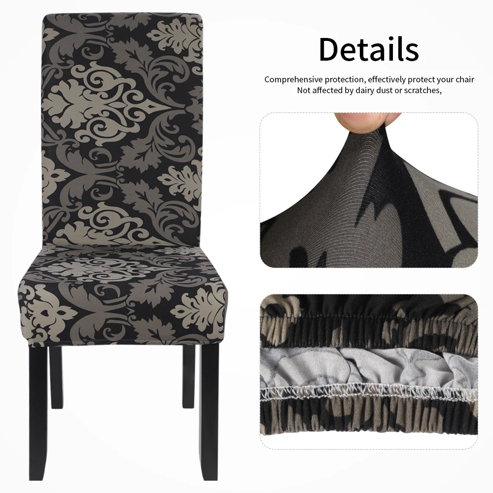 Чехлы для стульев стрейч спандекс съемный чехол мебели Обеденная дома вечерние