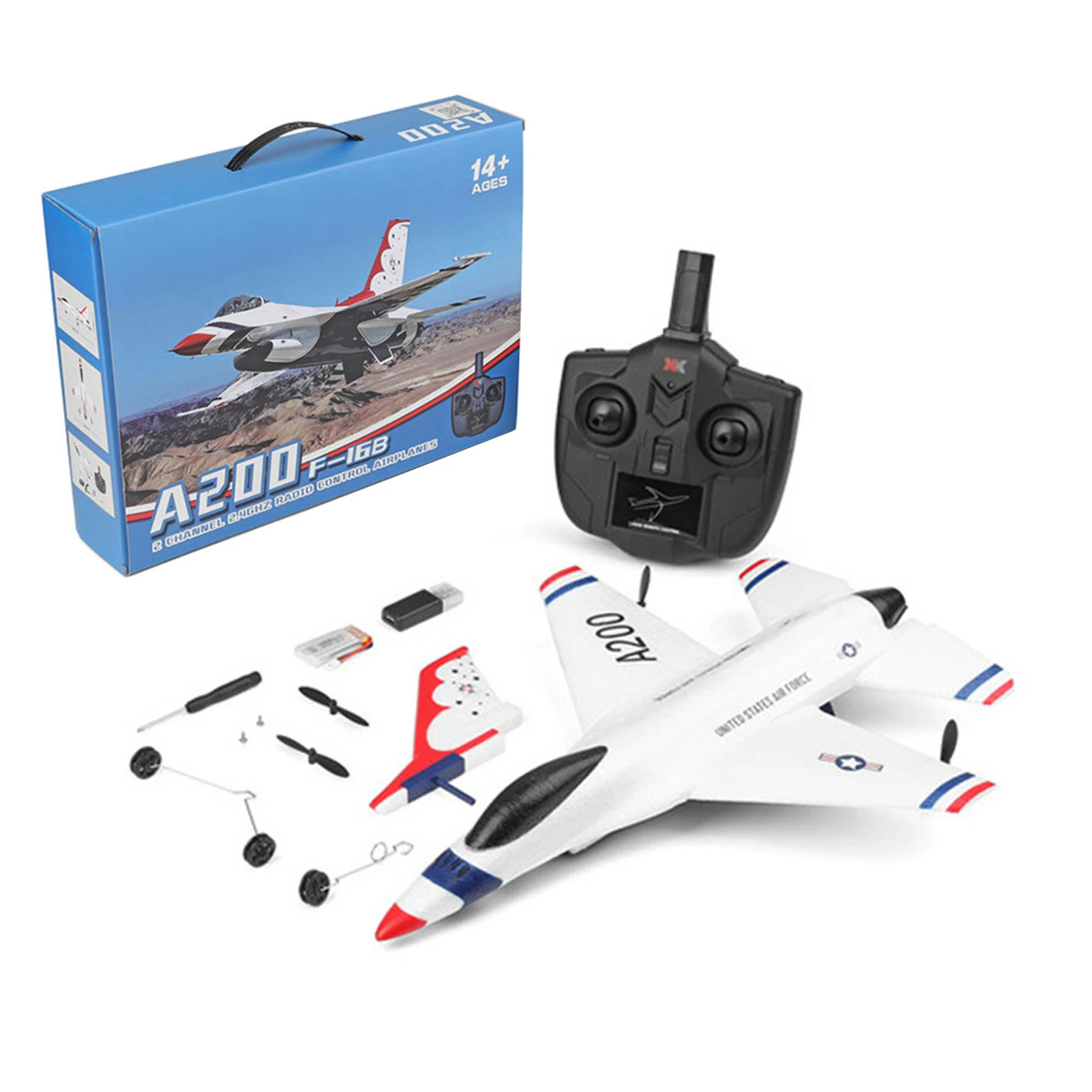 

Quadcopter Toy Interesting Remote Control Fixed-wing Two-channel Aircraft Model Game RC Airplane Model Toy Gift For Children