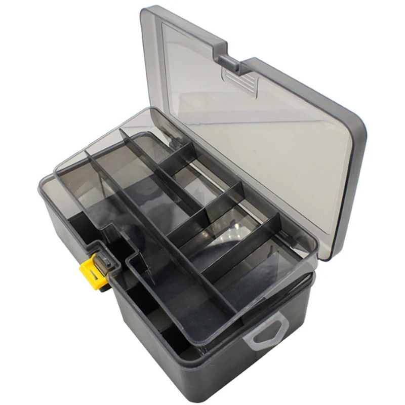 

Fishing box for Double Layer Tackle Box Lures Bait Storage Case Organizer Container Organizer Container Fishing Accessories