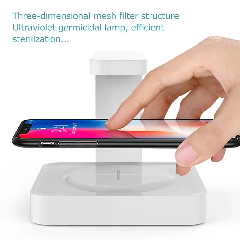 2 в 1 телефон УФ дезинфицирующее устройство Беспроводная Быстрая зарядка