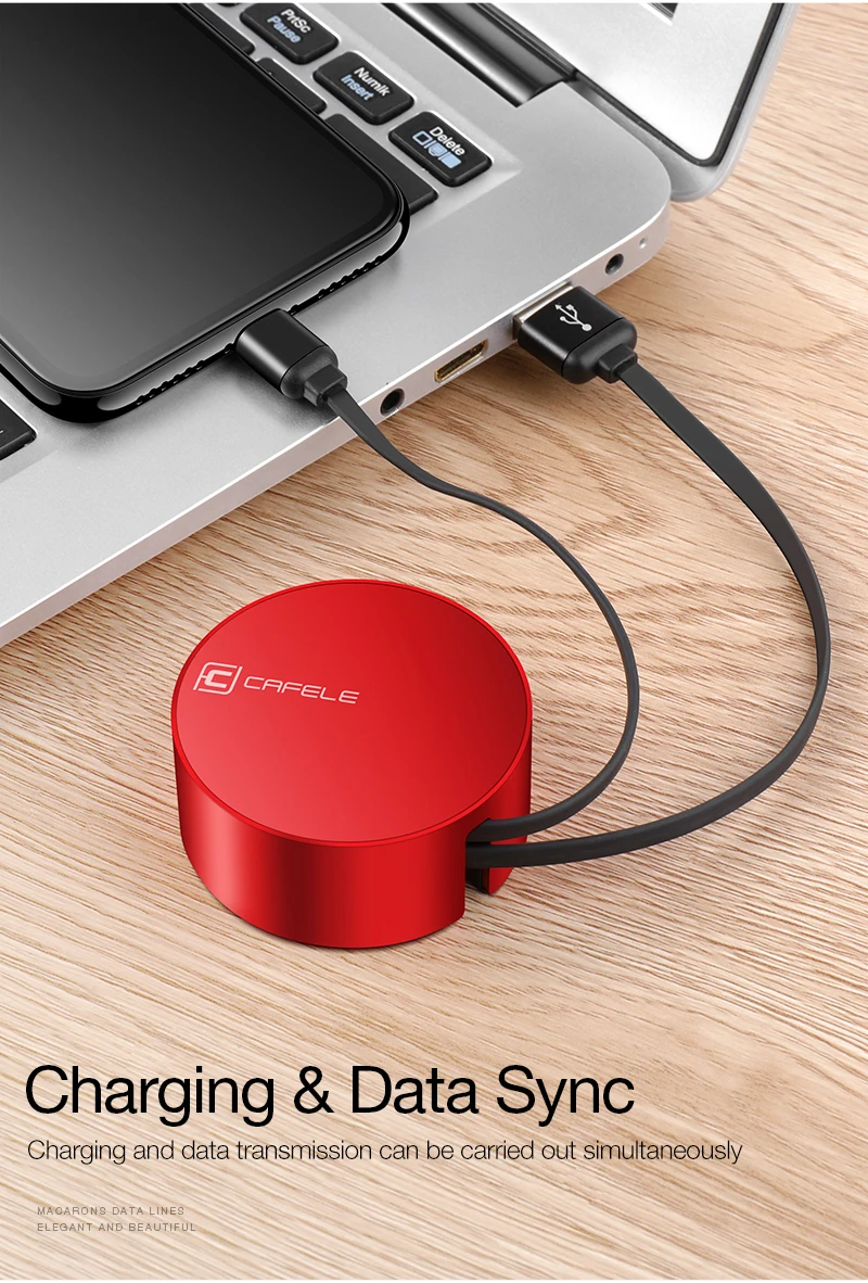 Cafele USB кабель для iPhone 11 Pro X Xr Xs Max 8 7 6s Plus зарядный кабель выдвижной 8 Pin для iPhone Lighting Cable Max 90 см