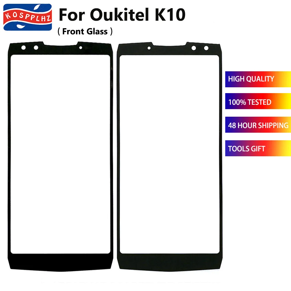 Сенсорный экран 6 0 дюйма для Oukitel K10 передняя стеклянная панель 100% внешнее стекло