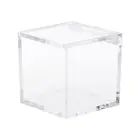 Коробка для свадебных подарков, пластиковая, прозрачная, прозрачный кубик, прозрачные коробочки для подарков, для детского праздника