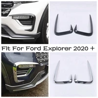 lapetus exterior front head fog lights lamps eyelid eyebrow stripes cover trim styling accessory for ford explorer 2020 2022