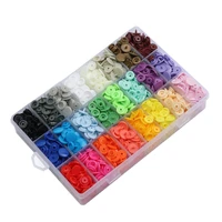 408 sets plastic snap buttons no sew t5 snaps with organizer storage case for bibs diapers crafts