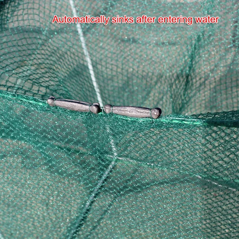 

Shrimp Cage Fishing Net Catcher Trap Foldable Portable For Crab Crayfish Lobster QW