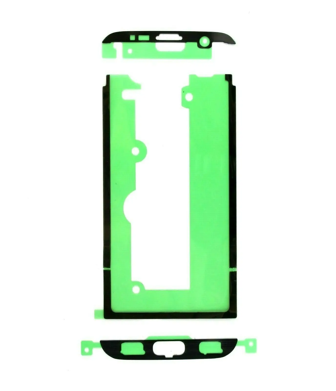 front sticker Reapir Часть для samsung Galaxy S7 edge SM-G935 ЖК-Дисплей задняя передняя рамка доска Крышка батарейного отсека Водонепроницаемая камера клейкая наклейка - Цвет: front sticker