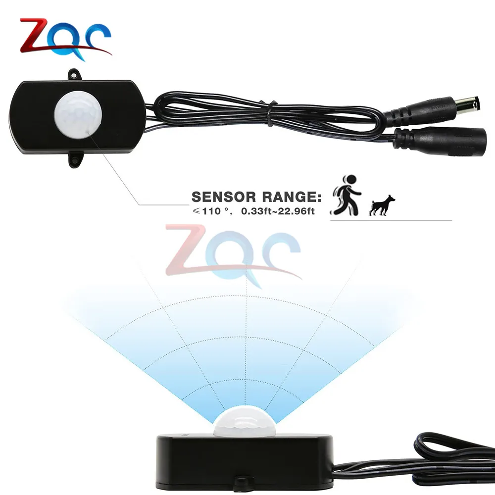 Миниатюрный переключатель с пассивным ИК датчиком движения 5 24 В постоянного