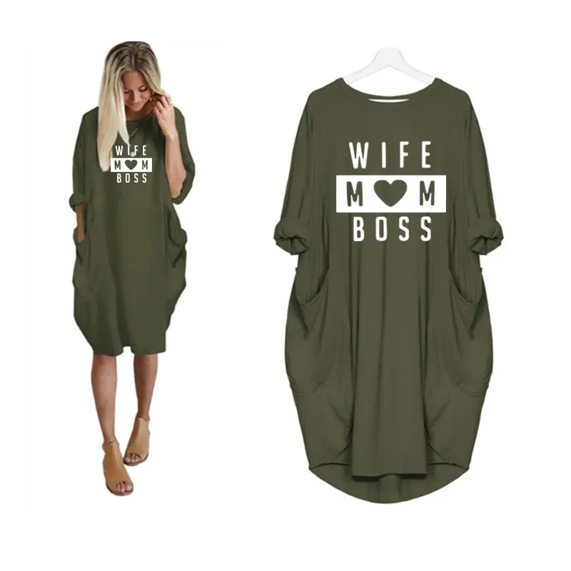 Прямая поставка новинка модное женское платье с длинным рукавом необычное