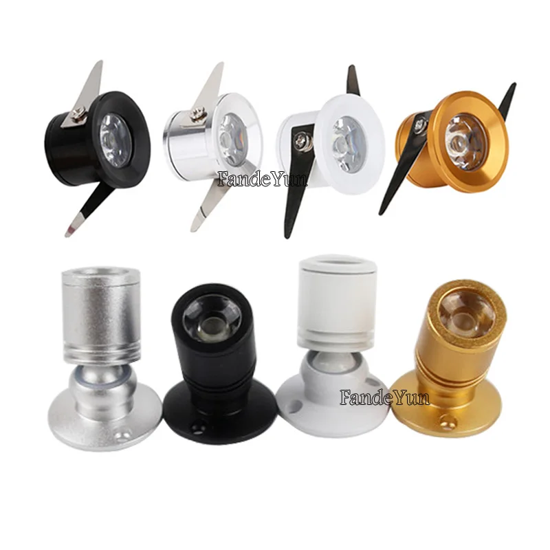 Светодиодный мини-светильник для шкафа 1 Вт 3 лампа подсветки 12 В постоянного тока