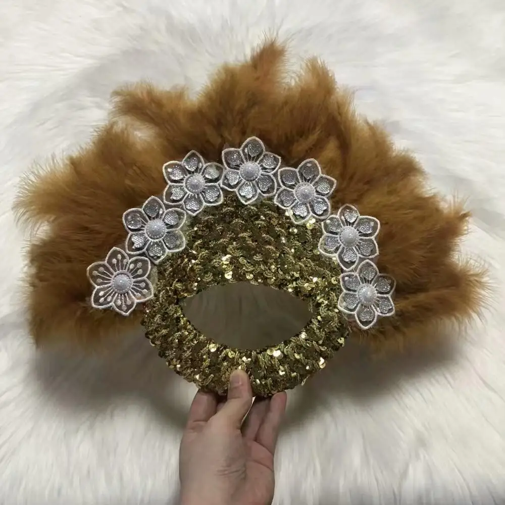 ESEWING 1 шт./пакет новый стиль в африканском стиле мягкое перо поддержки широкого