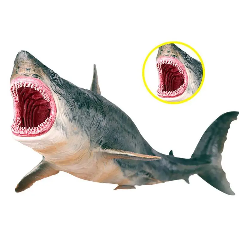 

Realistic Large Shark Toys Plastic Ocean Animal Shark Figurine Cognitive Toys