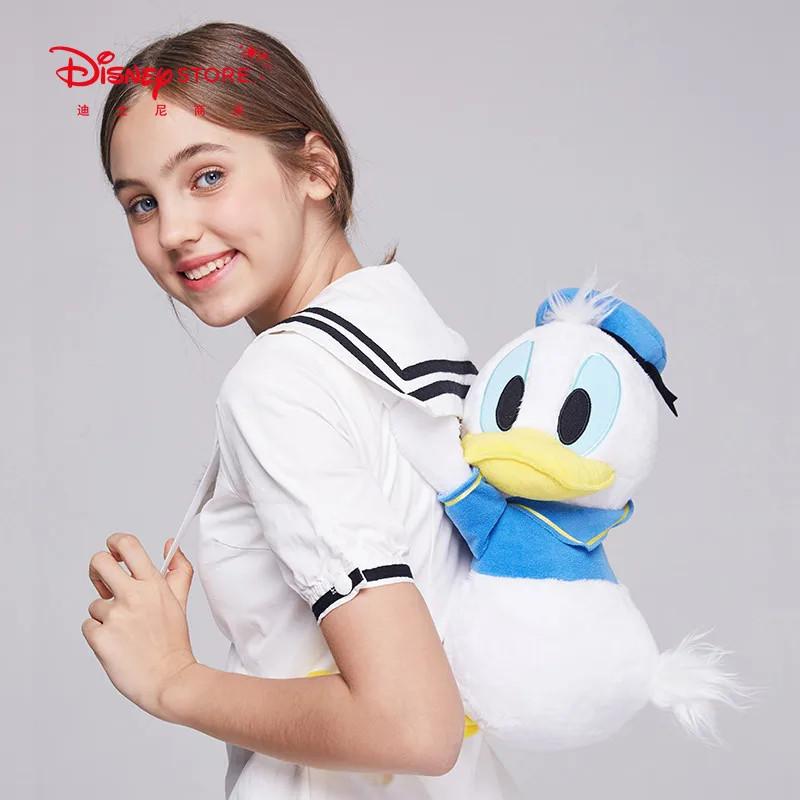 New Fashion Disney Donald Duck Cartoon Bag Plush Backpack Girl Doll Toy Shoulder Bag Festival Gifts