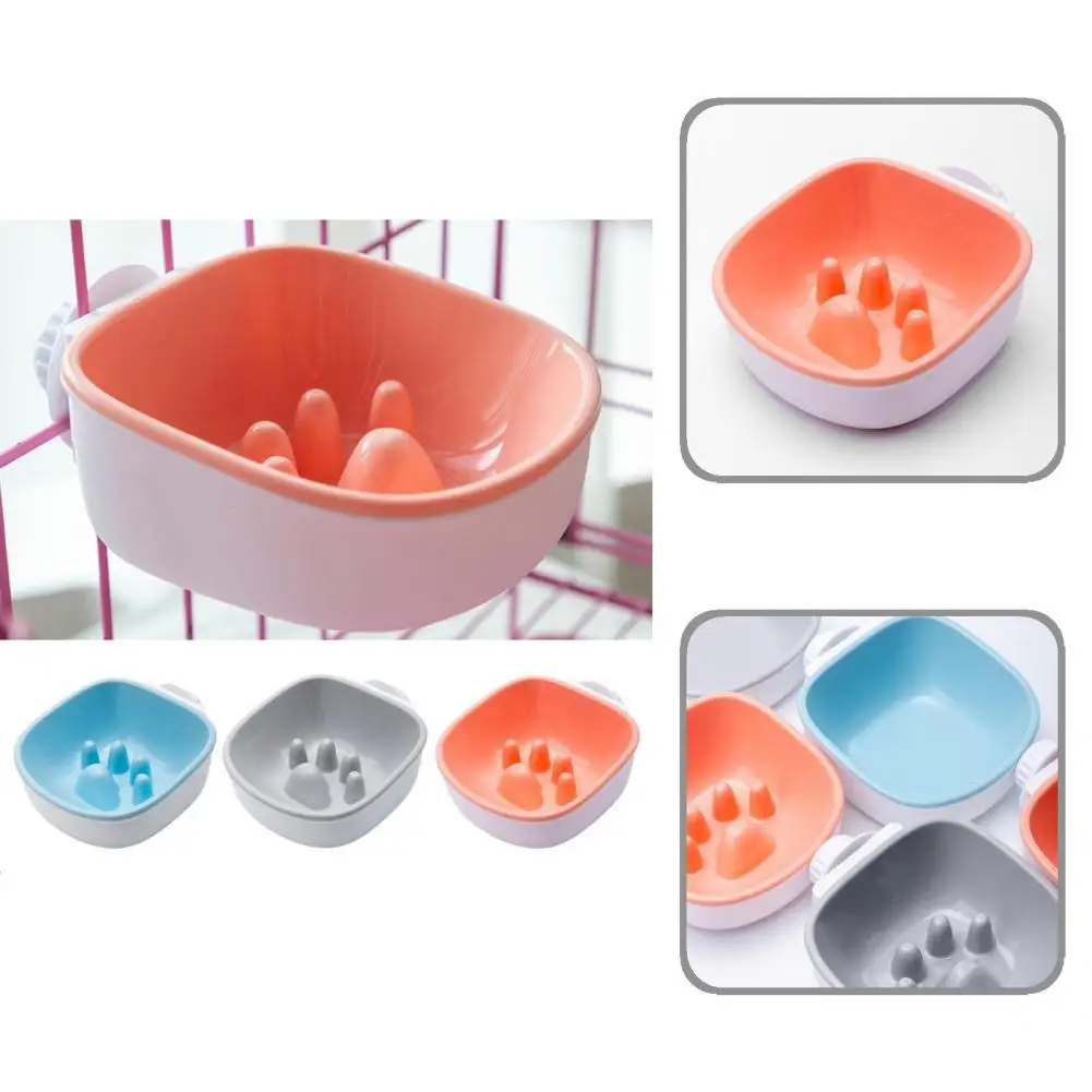 

Puppy Feeding Bowl Large Capacity Portable Non-skid Pet Dog Slow Feeder Bowl Hanging Pet Food Bowl Puppy Water Bowl