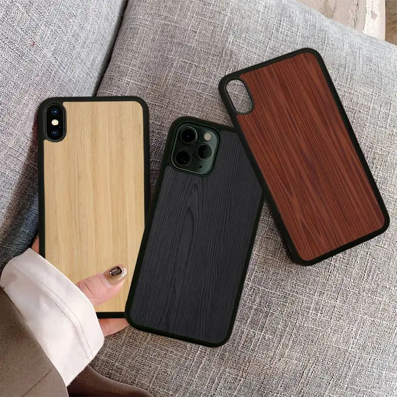 

Wood Texture Phone Case For IPhone 12 11 Pro Max Xs X Xr 6 6s 7 8 Plus Se 2020 High Quality PC Cover