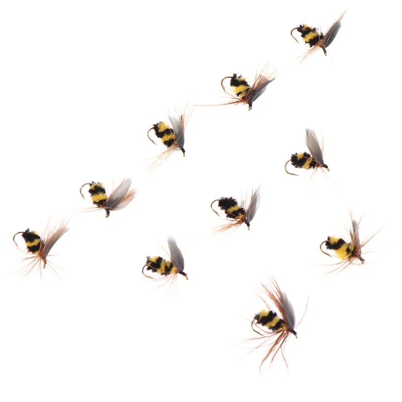 #10 Artificial Insect Bait Lure Bumble Bee Fly Trout Fishing Lures Bionic Honeybee | Спорт и развлечения
