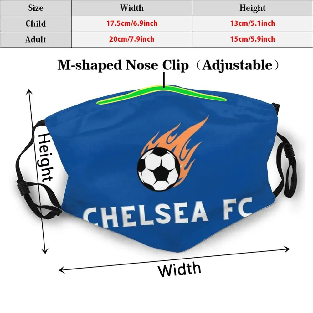 2020 г. Лиги евро многоразовые фильтры Pm2.5 маска для лица футбольные английские