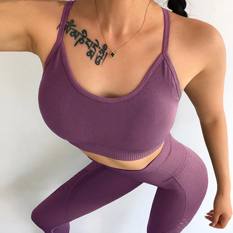 2018 женский бесшовный спортивный бюстгальтер для фитнеса занятий йогой бега