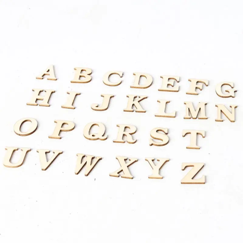 114 шт. деревянный нижний чехол с буквенным принтом алфавита и цифрами для