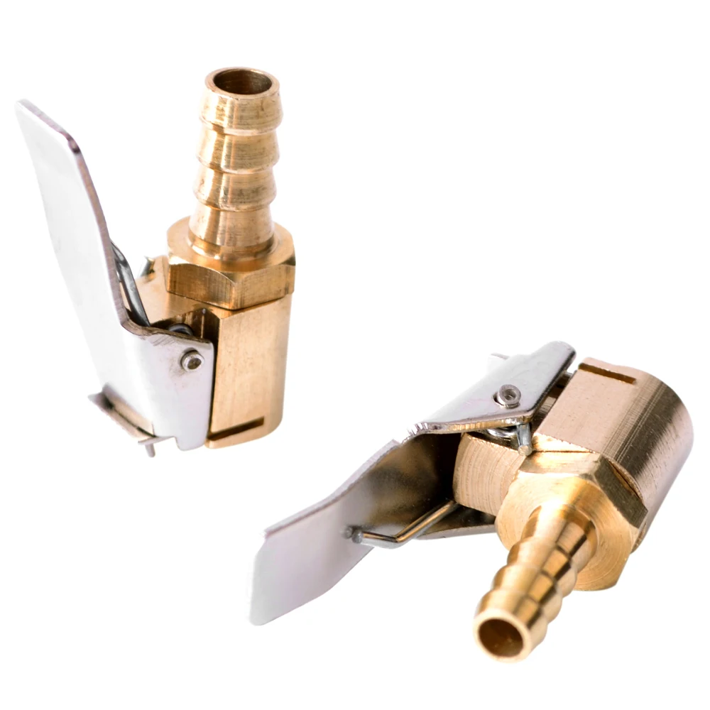 Наконечник на шланг 6 мм/8 мм для подкачки колес металлический фитинг переходник