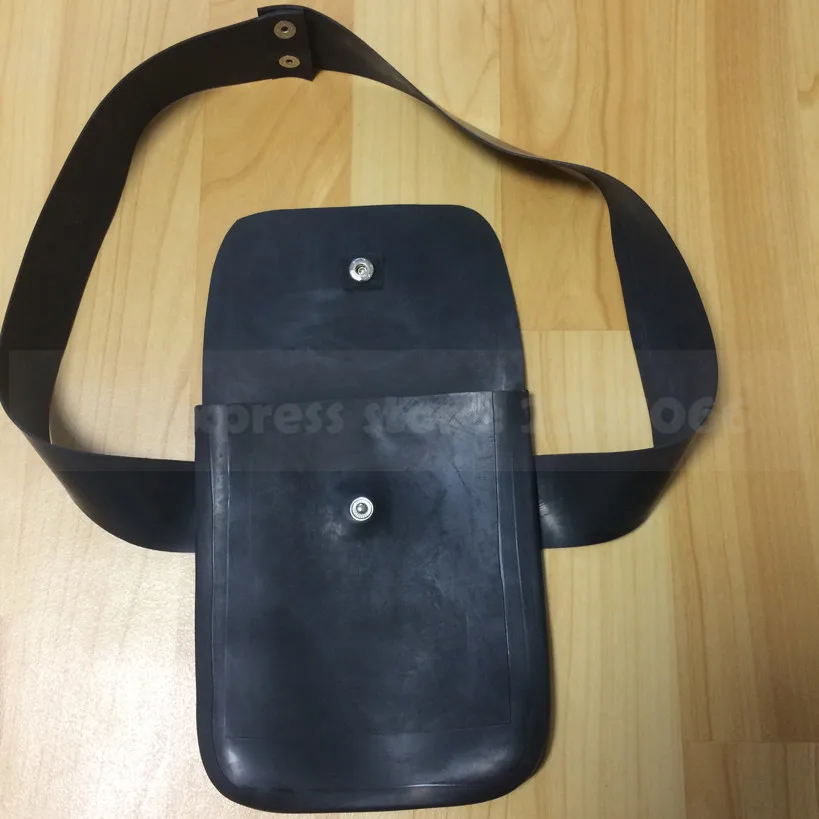 Черный латексный пояс и сумка для костюма кошки резиновый Фетиш костюм вечеринки