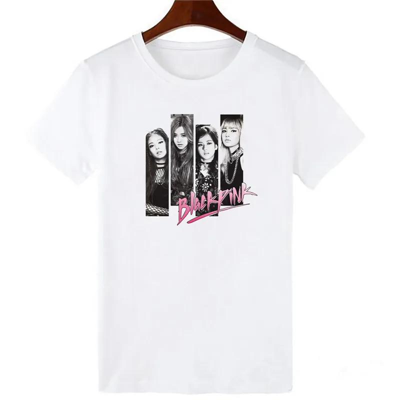 

Fashion Korean Idol style Black Women T Shirt Short Sleeve T-shirt Korean Style Female Tee Tops T-shirts women clothing