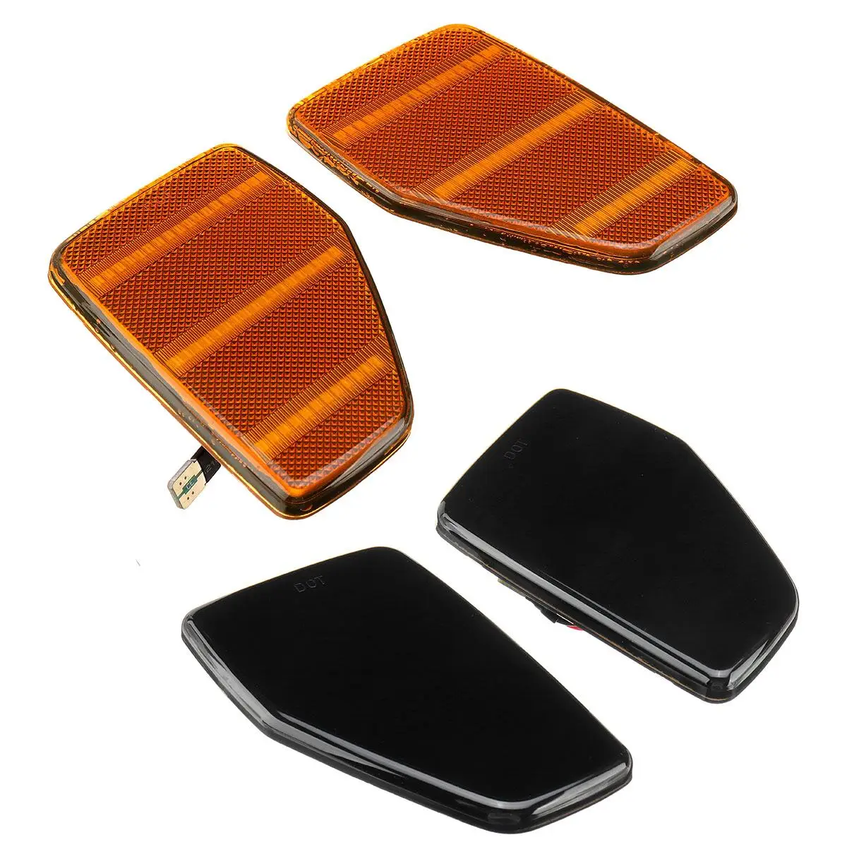 

2x LED Flowing Side Marker Reflector Light for Hummer H3 2005/2006-2010 H3T 2009-2010 Turn Signal Lights Front Fender Lamp