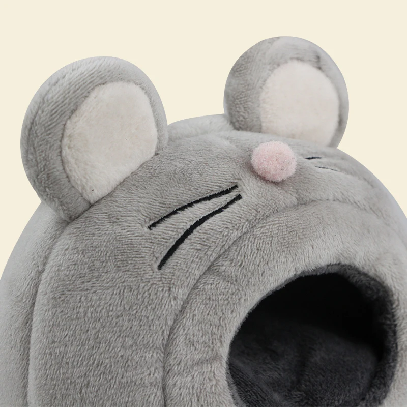 Кровать для домашних животных хомяк гнездо еж зимнее теплое мышь хлопковый дом