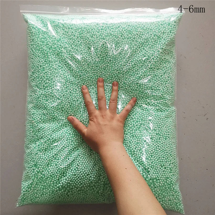 250 g/bolsa Macarons de 2-3,5mm 4-6mm Pastel Mini perlas de espuma de poliestireno de relleno de bolas manualidades DIY-3