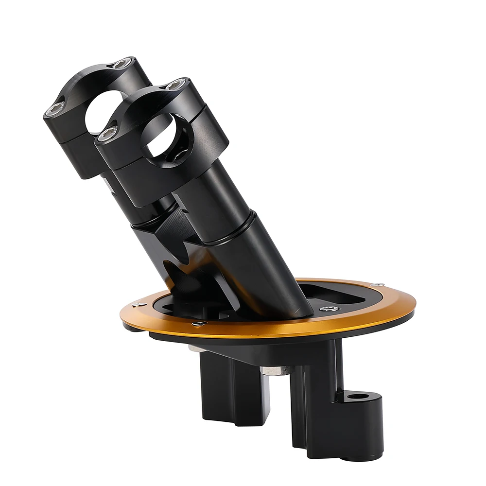 Gold Мотоциклетный комплект стояк POUR GUIDON ручка RISER для YAMAHA TMAX 500 2008 2012 TMAX 530 2012- DX SX - Цвет: Gold