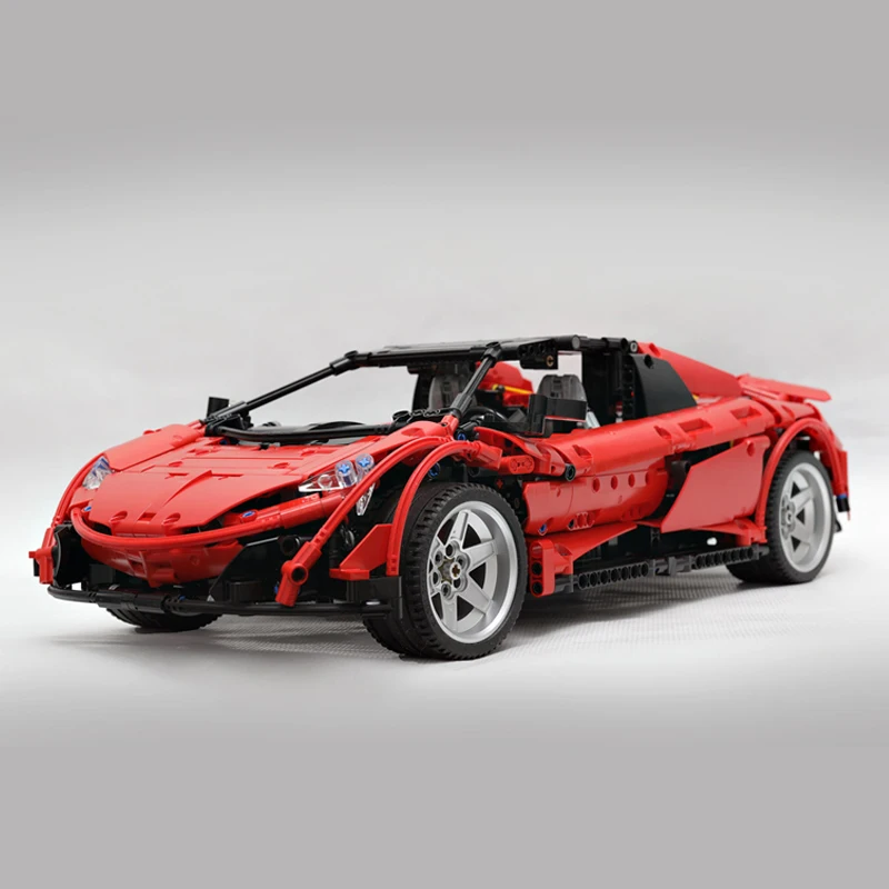 Новая красная версия MOC 6331 McLarens 675 LT Spider спортивный автомобиль набор подходит Technic