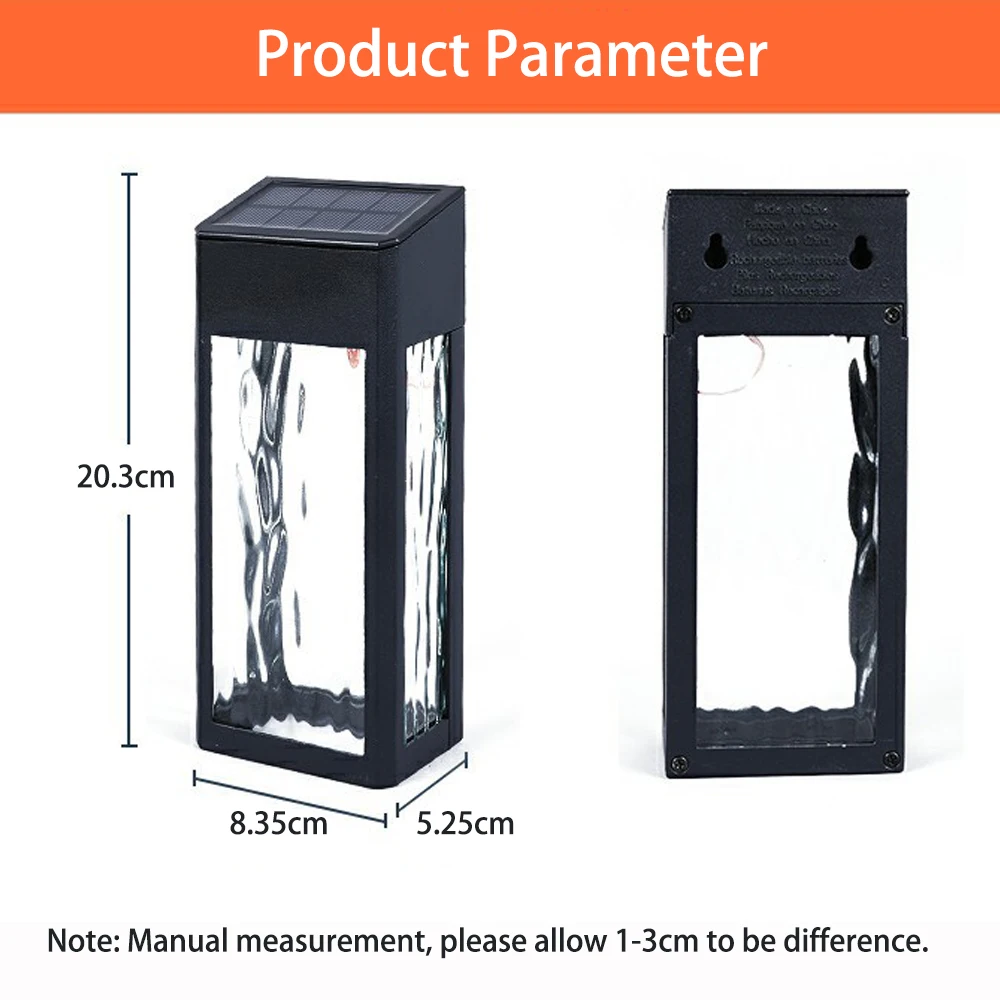 2 шт. водонепроницаемые уличные лампы на солнечной батарее|Светодиодные