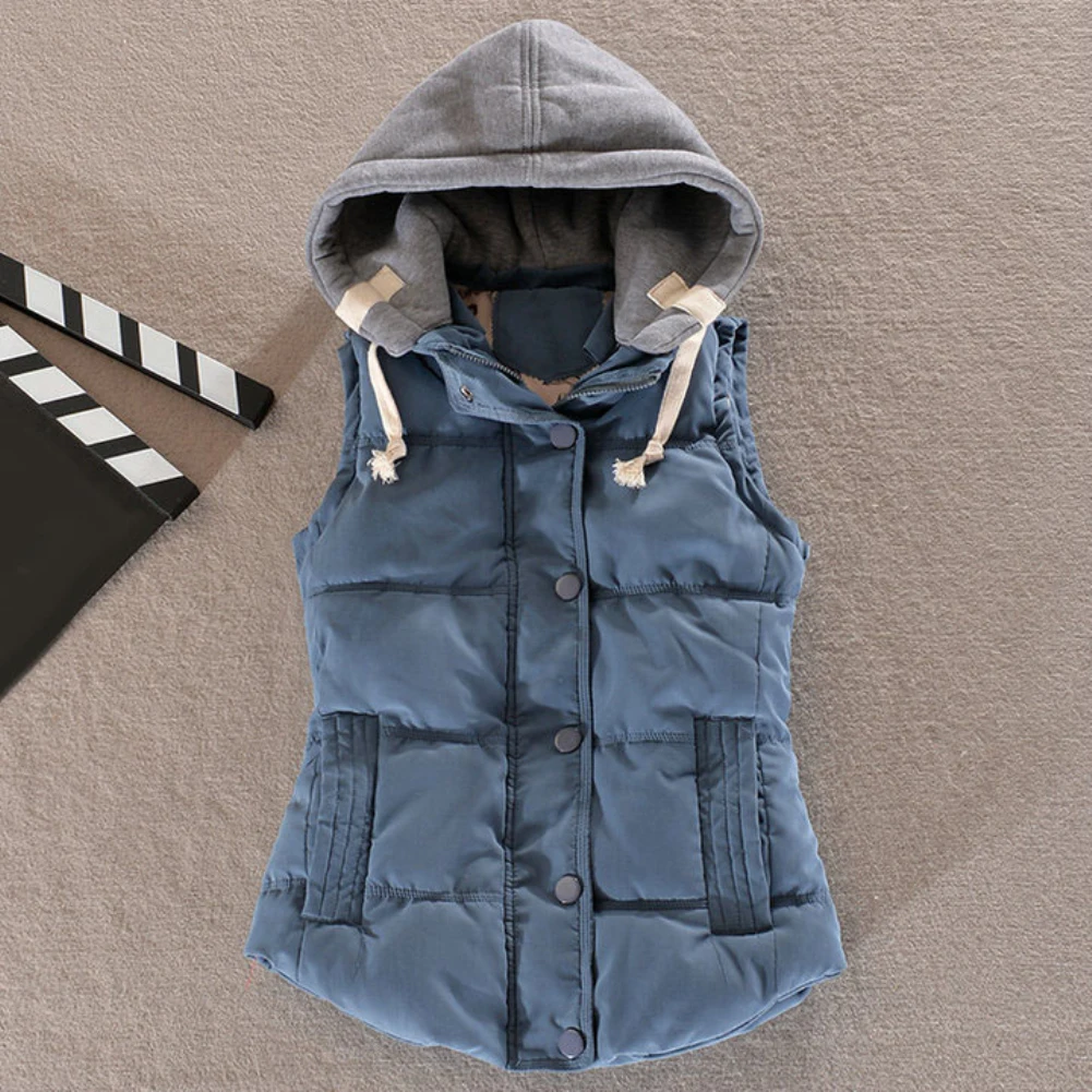 Зимние женские модные пуховые жилеты Женский жилет без рукавов куртка теплая