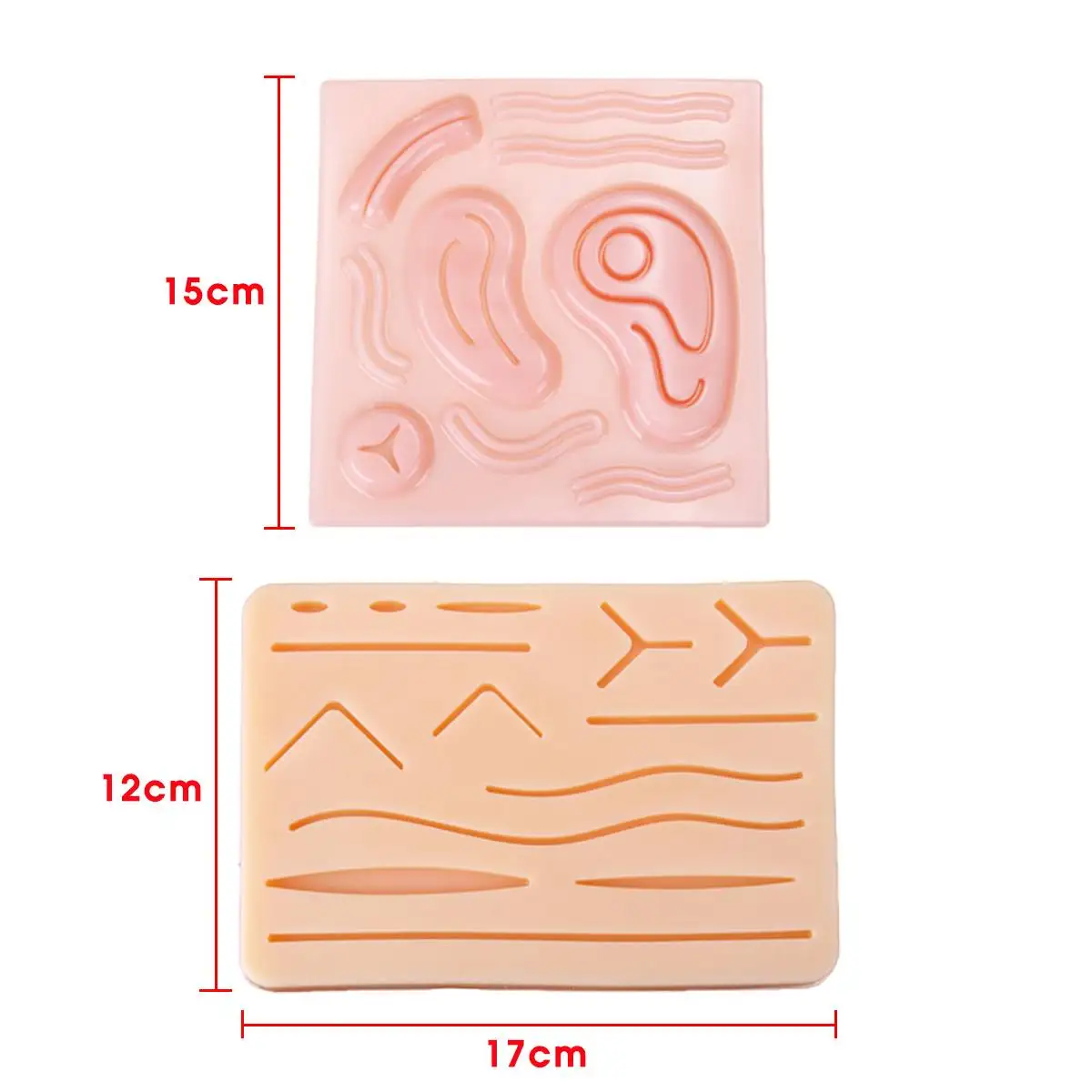 

Medical Instrument Skin Suture Practice Kit Surgical Training Model Silicone Stitching Suture Pad Needle Scissors Teaching Tool