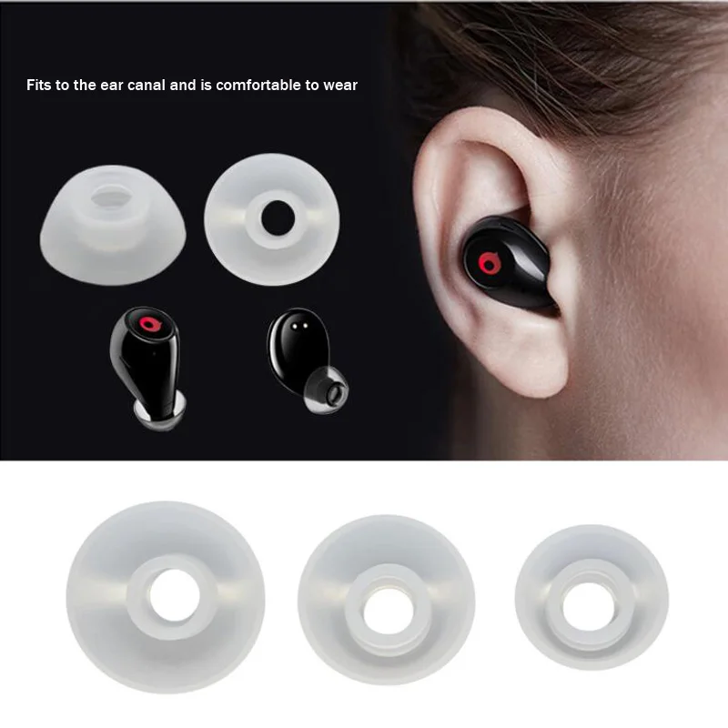 6 шт. Мягкие силиконовые сменные вкладыши 3 0 мм (LMS) для TWS True Wireless On-Ear Bluetooth