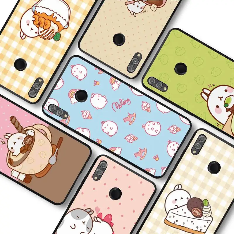 

Kawaii Molang Cartoon Anime Phone Case For Huawei honor 10 Lite 10i 20 8x Funda for view 9 lite V30 9x pro Back Coque