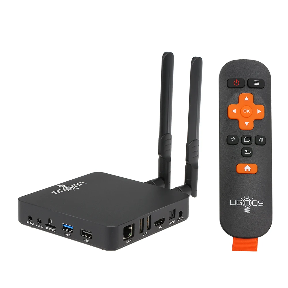 UGOOS AM6B плюс ТВ приставка Android 9 0 Amlogic S922X J 2 ГГц 4 Гб DDR4 Wifi6 1000M LAN BT5.0 4K DOLBY аудио медиа