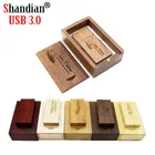 USB-флеш-накопитель SHANDIAN в деревянной коробке, usb 3,0, 8-64 Гб