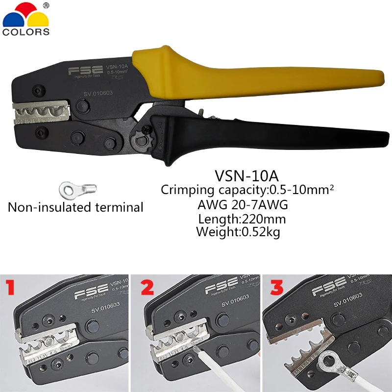 VSN высококачественные обжимные плоскогубцы высокоточные гольные/изолированные