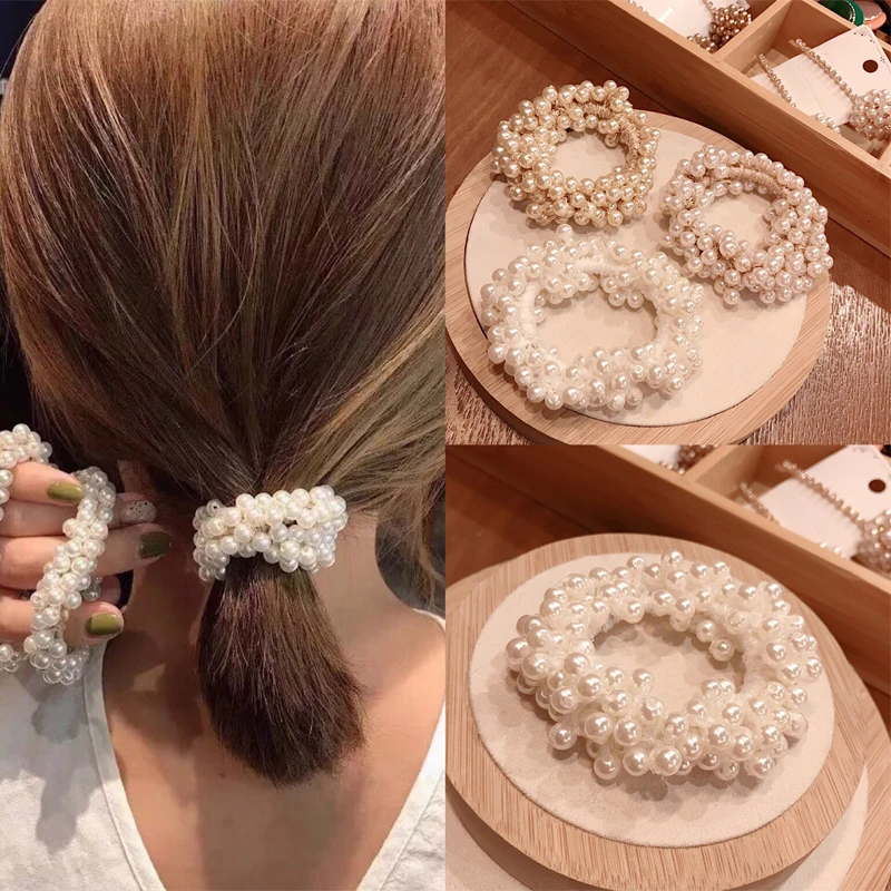 Жемчужные ободки для волос девочек резинка резиновая обувь повязка с характером