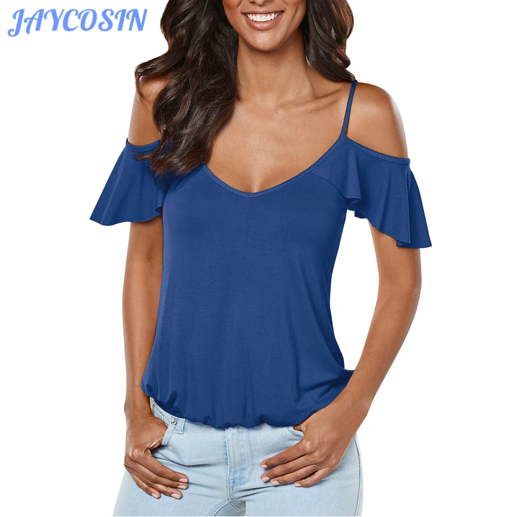 Одежда JAYCOSIN женская кофта с открытыми плечами Женские топы и Женская Однотонная