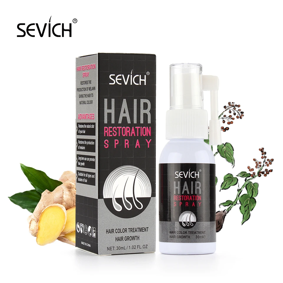 

Sevich Herbal Hair Restoration Spary 30ml Hair Loss Product Hair Color Treatment & Hair Growth Spray Thicken Thin Hair