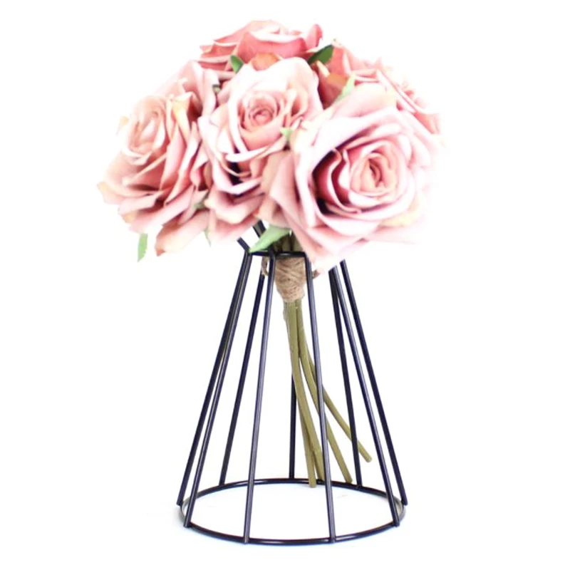 

Iron Art Tabletop Metal Air Plant Holder Stand Plant Containers Flower Rack 1PC