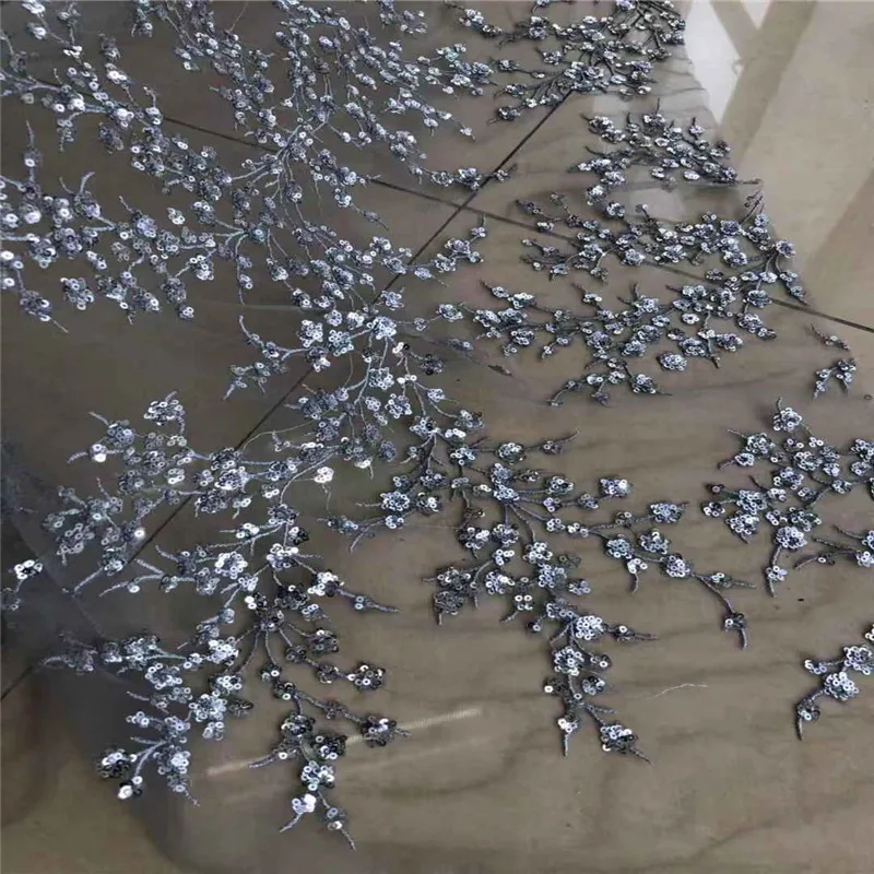 2020 Latest French Nigerian sequins 3d Lace Fabric High Quality Embroidered Tulle African Laces Wedding | Дом и сад