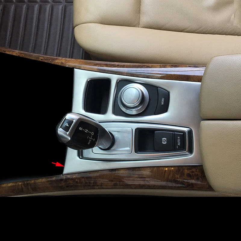 

Рамка из нержавеющей стали центральный переключатель передач EPB панель Крышка отделка для BMW X5 E70 07-10 & X6 E71 08-12