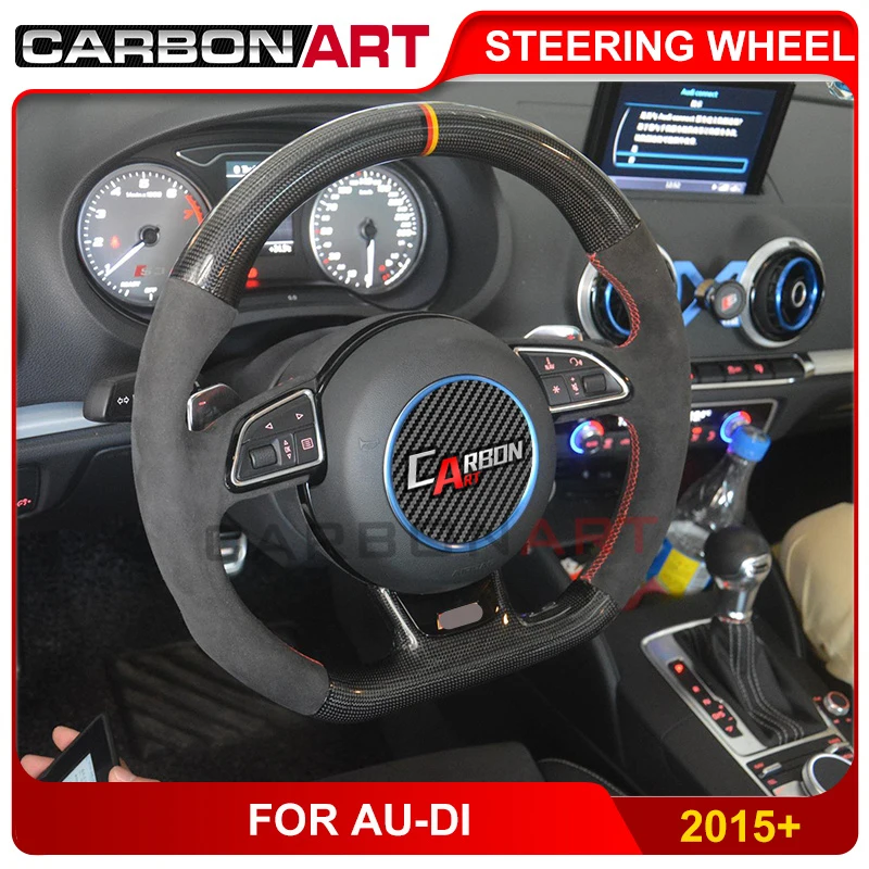 Автомобильный Стайлинг A5 рулевое колесо из углеродного волокна для Audi i A3 A4 A6 A7