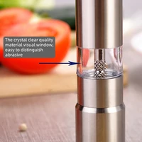 wonderlife pepper mill customization portable salt grinder cereals herb pepper spice adjustable kitchen grinding kitchen tools