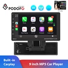Автомобильный мультимедийный плеер Podofo, стерео-магнитола 9 дюймов с Bluetooth, USB, TF, сенсорным экраном, FM радио, Типоразмер 1 din