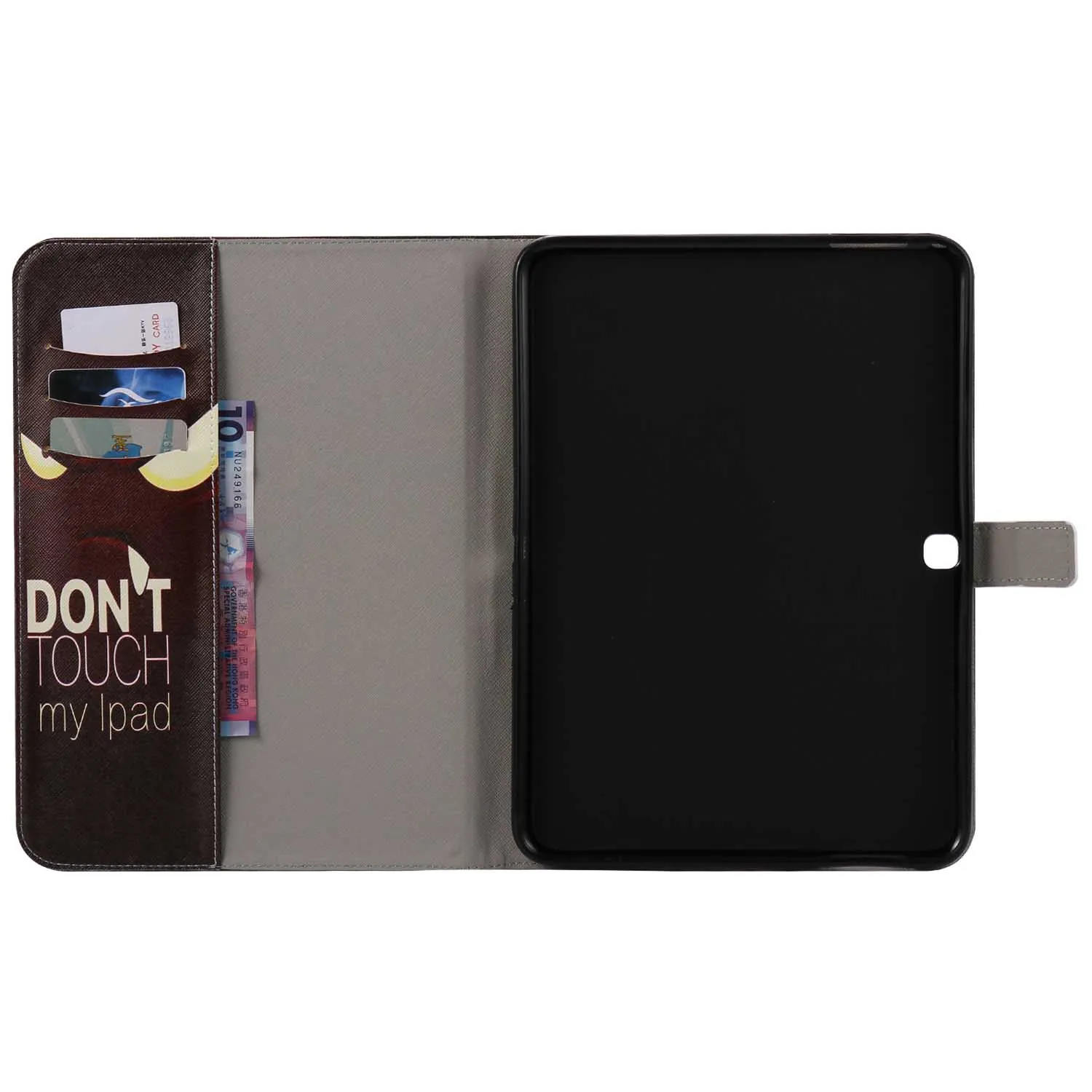 Новый чехол для планшета Don't Touch My Pad samsung t580 10 1 дюймов откидная Сумка-подставка |